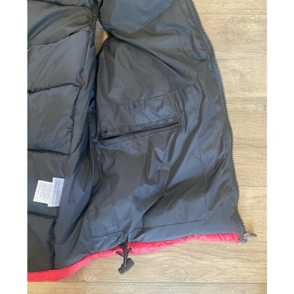 The North Face Summit Series 900 Fill Men's Small Down Puffer Vest Red Black - Picture 7 of 9